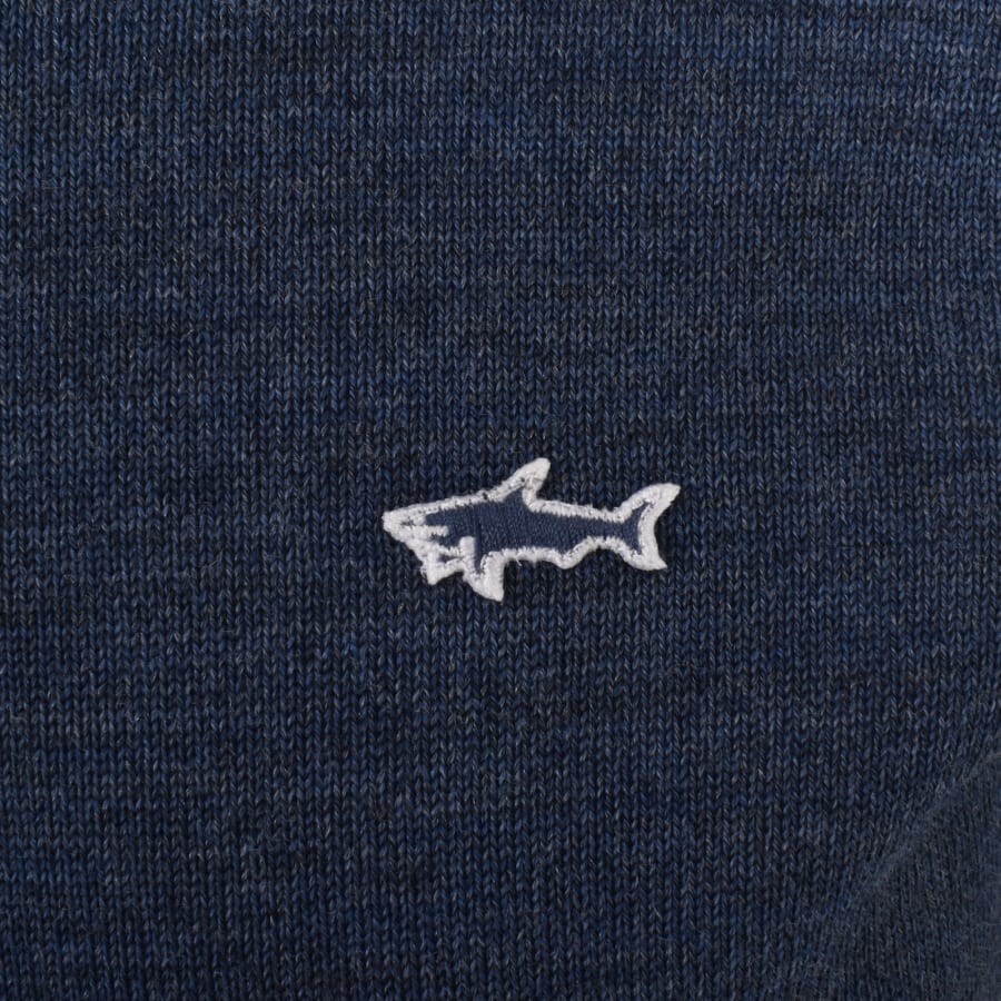 Paul Shark Paul and Shark Half Zip Knitwear Blue Size Size M